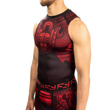 NAKAHI RASHGUARD SLEEVELSS BLACK-RED LEFT SIDE