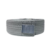 NO LABEL BJJ BELT GREY FRONT SIDE