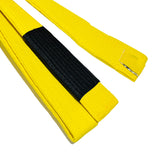 NO LABEL BJJ BELT YELLOW RIGHT SIDE