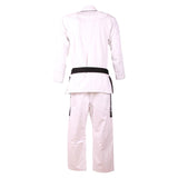 NOVA + PLUS BJJ GI WHITE BELT WHITE BACK SIDE