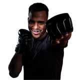 OPRO INSTANT CUSTOM FIT UFC STRIKE BLACK WHITE SILVER LEFT SIDE