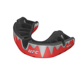 OPRO SELF FIT UFC PLATINUM RED SILVER BLACK FRONT SIDE