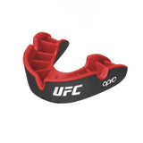 OPRO SELF FIT UFC SILVER BLACK RED FRONT SIDE