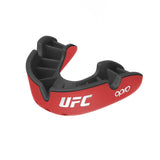 OPRO SELF FIT UFC SILVER RED BLACK FRONT SIDE
