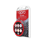 OPRO SELF FIT UFC SILVER RED BLACK LEFT SIDE