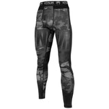 TACTICAL COMPRESSSION TIGHTS URBAN CAMO BLACK FRONT SIDE