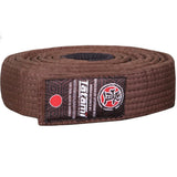 TATAMI ADULT RANK BELT BROWN FRONT SIDE