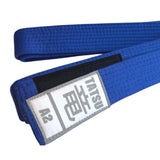 TATSU BJJ BELT ADULT ACADEMY BLUE LEFT SIDE