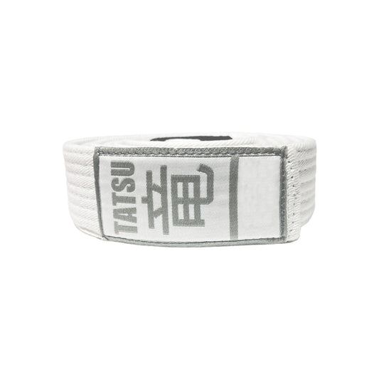 TATSU BJJ BELT ADULT ACADEMY WHITE LEFT SIDE