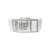 TATSU BJJ BELT ADULT ACADEMY WHITE LEFT SIDE