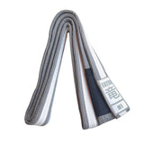TATSU BJJ BELT KIDS ACADEMY GREY WHITE LEFT SIDE