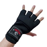TATSU GEL HAND WRAPS BLACK FRONT SIDE