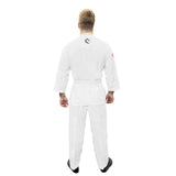 TATSU ULTRA LIGHT TAEKWANDO UNIFORM WHITE BACK SIDE