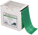 THERABAND GREEN RESISTANCE BOX GREEN FRONT SIDE