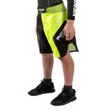 TRAINING CAMP 3.0 KIDS FIGHTSHORTS BLACK NEO YELLOW LEFT SIDE