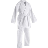 Tatsu Karate Uniform Plain White Front Side