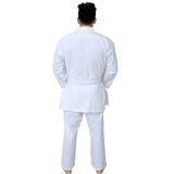 Tatsu Karate Uniform Plain White Back Side