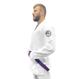 ULTRA LIGHT BJJ GI WHITE LEFT SIDE