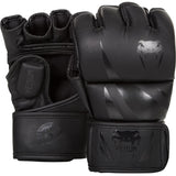VENUM CHALLENGER MMA GLOVES BLACK FRONT SIDE