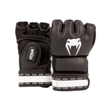 VENUM IMPACT 2.0 MMA GLOVES BLACK WHITE FRONT SIDE