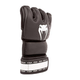 VENUM IMPACT 2.0 MMA GLOVES BLACK WHITE LEFT SIDE