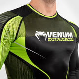 VENUM TRAINING CAMP 3.0 RASHGUARD LONG SLEEVES BLACK NEO YELLOW RIGHT SIDE