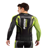 VENUM TRAINING CAMP 3.0 RASHGUARD LONG SLEEVES BLACK NEO YELLOW BACK SIDE