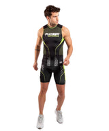 VENUM TRAINING CAMP 3.0 RASHGUARD SLEEVELESS BLACK NEO YELLOW FRONT SIDE