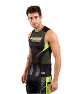 VENUM TRAINING CAMP 3.0 RASHGUARD SLEEVELESS BLACK NEO YELLOW LEFT SIDE