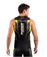 VENUM TRAINING CAMP 3.0 RASHGUARD SLEEVELESS BLACK NEO YELLOW BACK SIDE