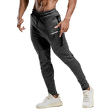 WARRIOR JOGGER PANTS MELANGE GREY WITH BLACK PANEL FRONT SIDE
