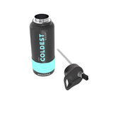 WATER BOTTLE SPORTS 32 OZ TACTICAL BLACK RIGHT SIDE