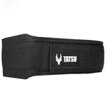 WEIGHTLIFTING BELT BLACK FRONT SIDE