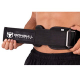 WEIGHTLIFTING BELT NYLON BLACK LEFT SIDE