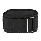 WEIGHTLIFTING BELT NYLON BLACK BACK SIDE