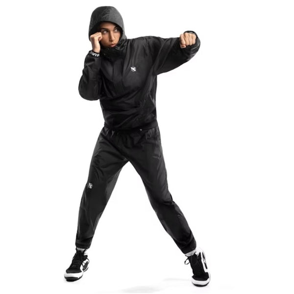 HAYABUSA PRO HOODED SAUNA SUIT BLACK