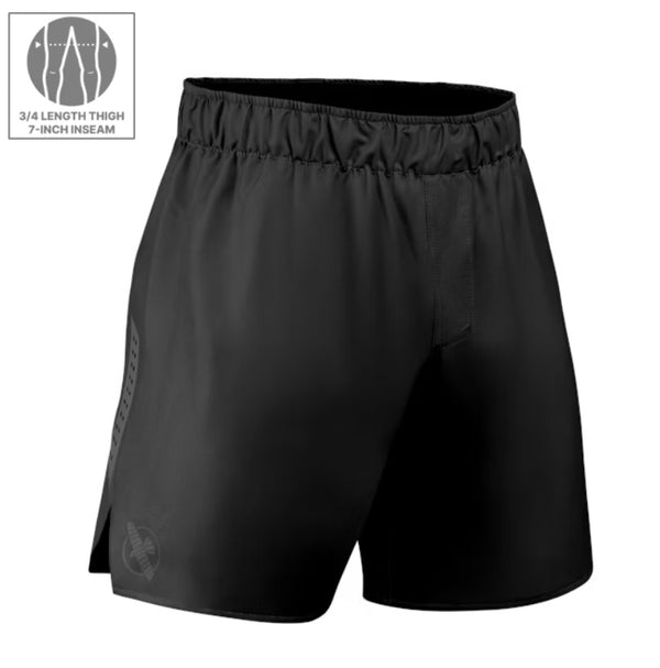 HAYABUSA MENS CORE GRAPPLING SHORTS BLACK