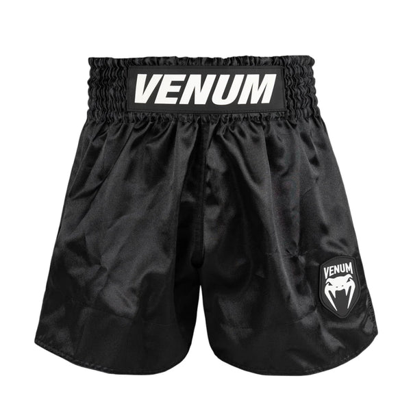 VENUM CLASSIC EVO MUAY THAI SHORTS BLACK/WHITE