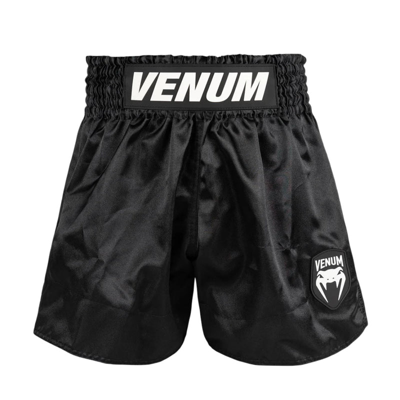 VENUM CLASSIC EVO MUAY THAI SHORTS BLACK/WHITE
