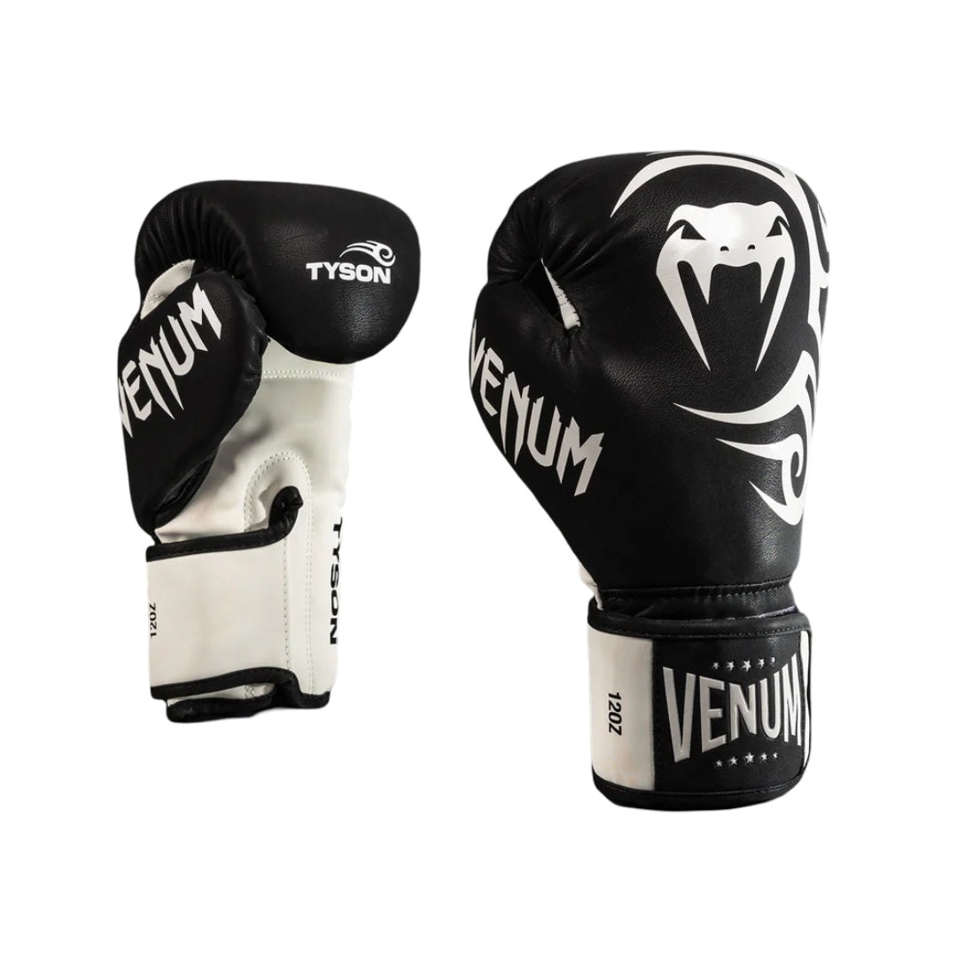 MIKE TYSON REPLICA BOXING GLOVES - IMPACT BASE BLACK/WHITE