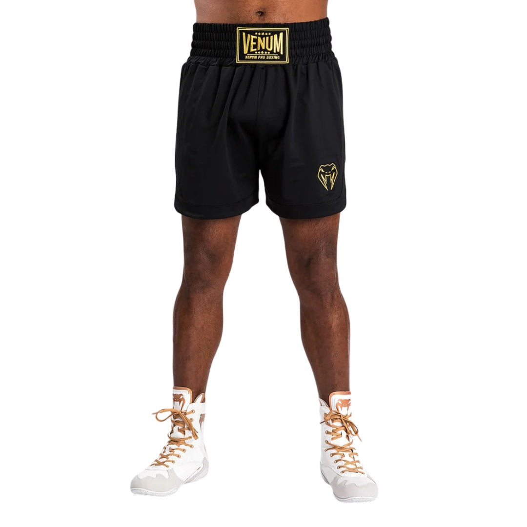 VENUM CLASSIC BOXING SHORTS BLACK/GOLD