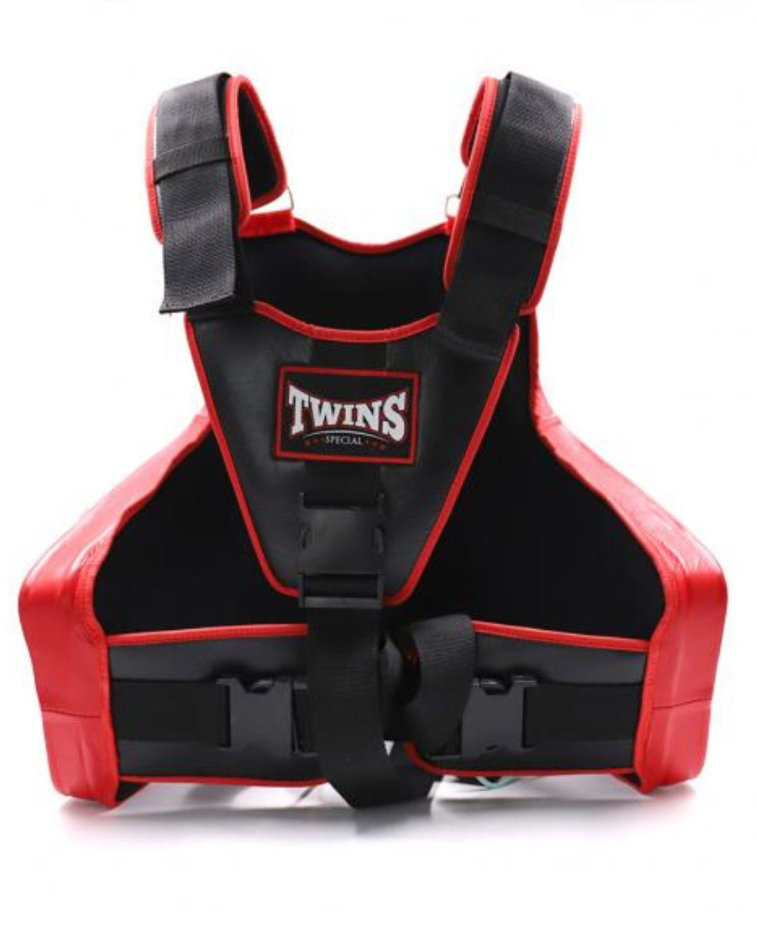 Twins Special BOPL6 Leather Belly Pad Body Protector – Black/Red