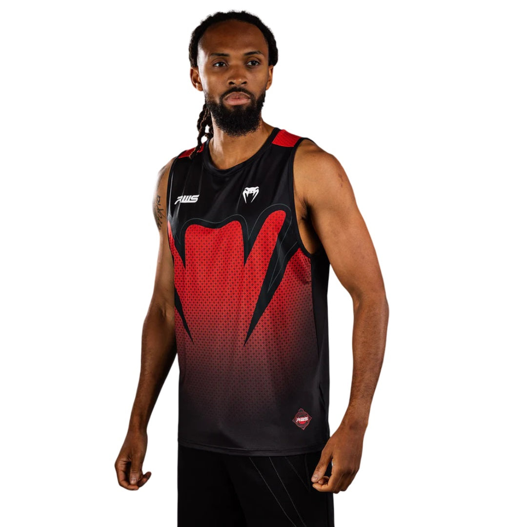 RWS X VENUM 2.0 DRY TECH TANK TOP BLACK/RED