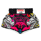 YOKKAO DRAGON MUAY THAI SHORTS PINK/BLUE