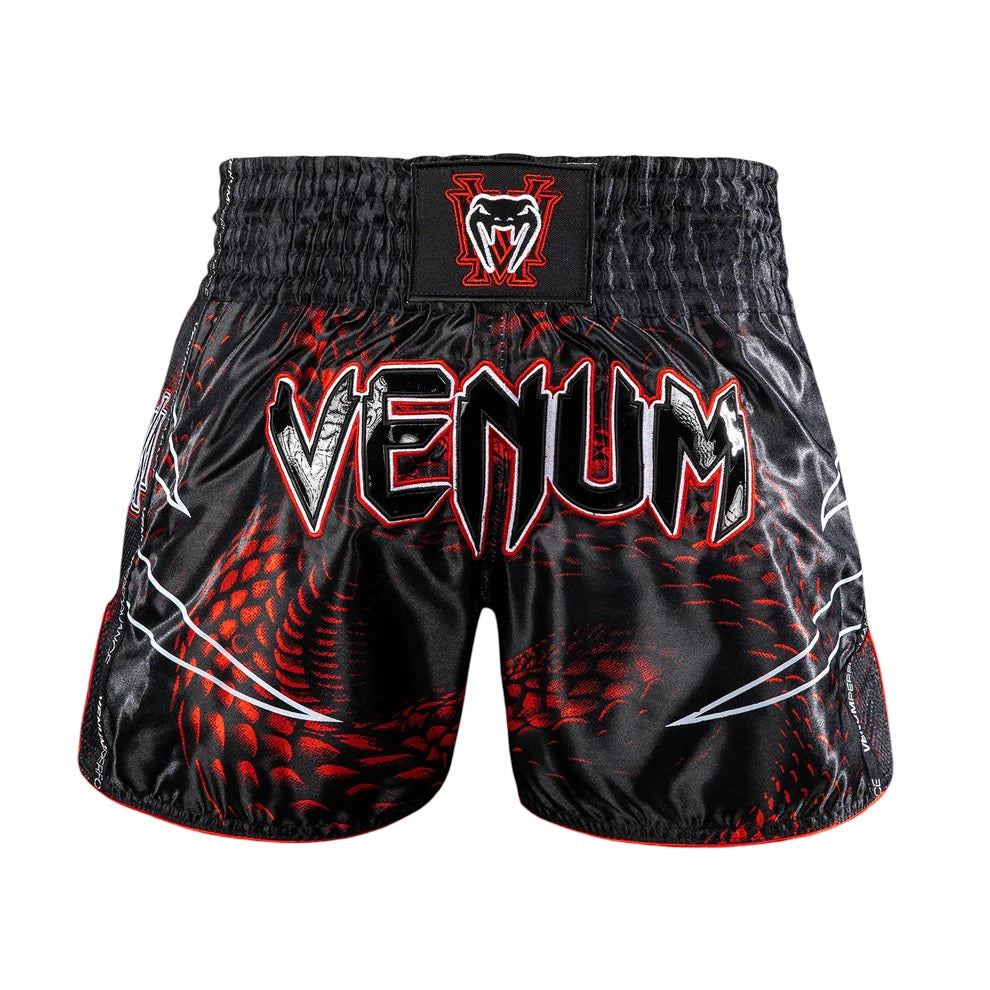VENUM MATUPA MUAY THAI SHORTS BLACK/RED/SILVER