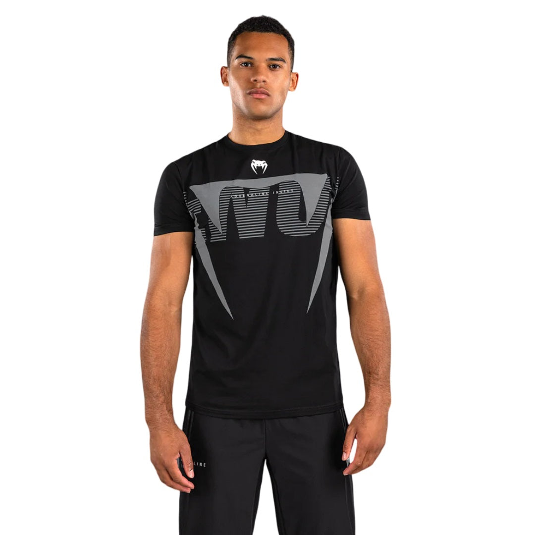 VENUM ADRENALINE T-SHIRT BLACK/SILVER GREY