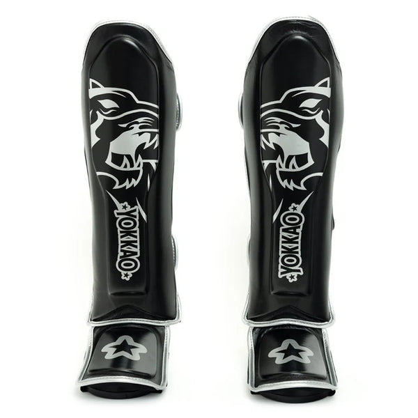 YOKKAO ORIGINAL SILVER SHINGUARDS BLACK
