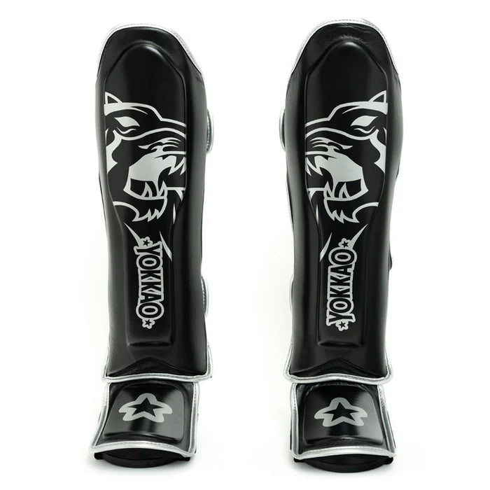 YOKKAO ORIGINAL SILVER SHINGUARDS BLACK