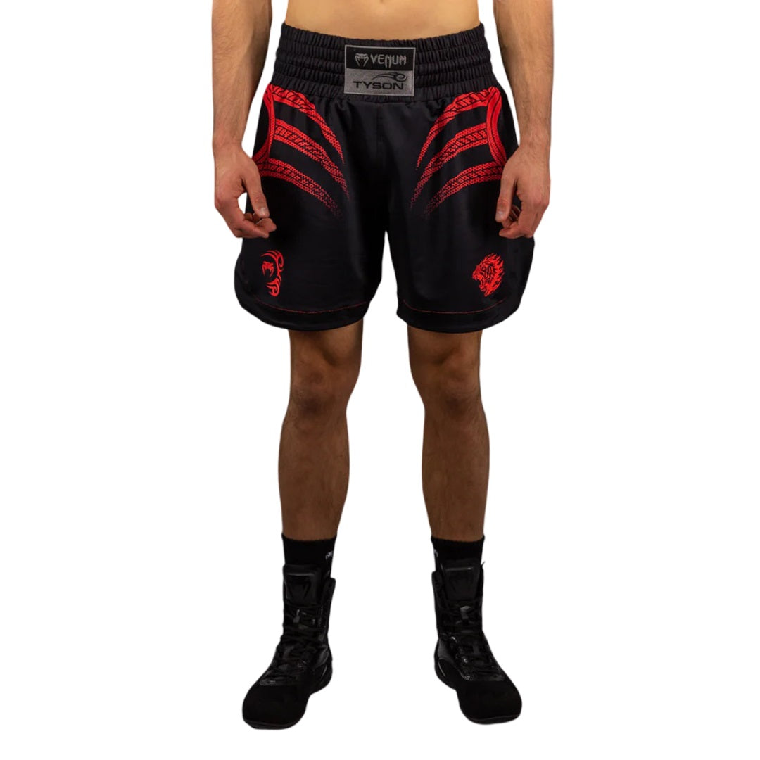 VENUM X MIKE TYSON TIGER BOXING SHORTS BLACK/RED