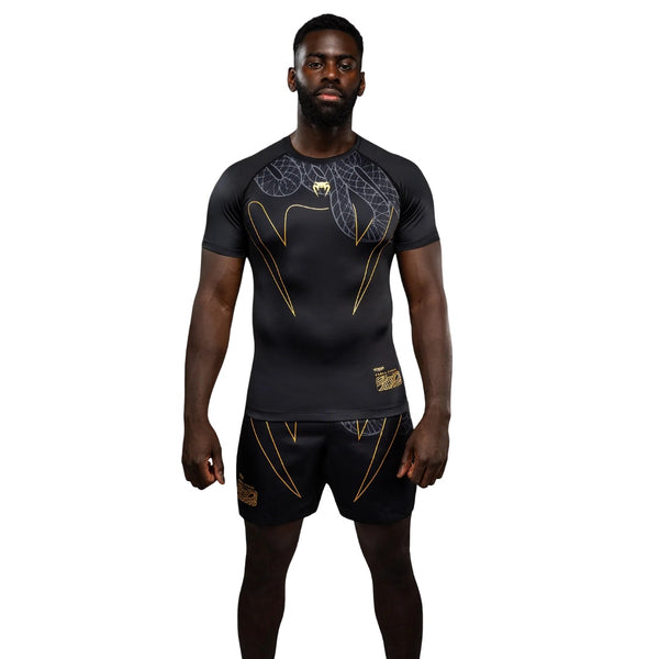 VENUM SERPENTI RASHGUARD SHORTSLEEVES BLACK/SILVER/GOLD